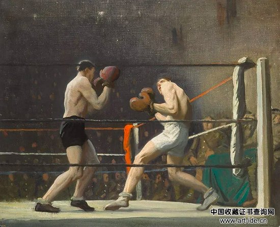 劳拉·奈特,《拳击营》(Boxing in Camp),1918