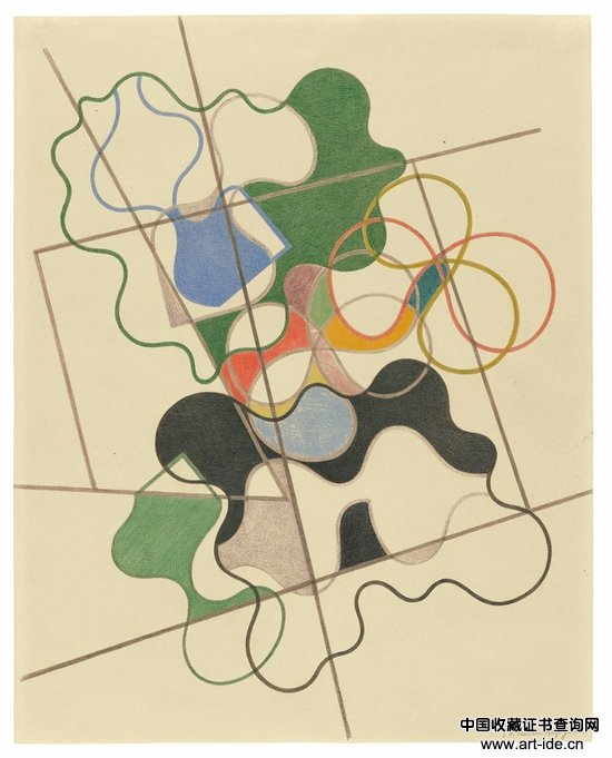 苏菲·陶柏-阿尔普,《Geometric and Undulating》,1941年