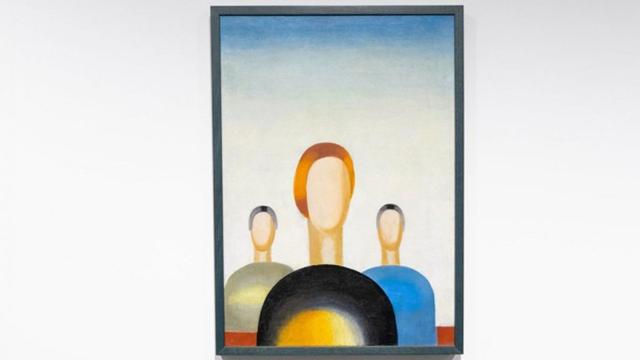 “Three Figures”被毁坏前,图自《艺术新闻报》